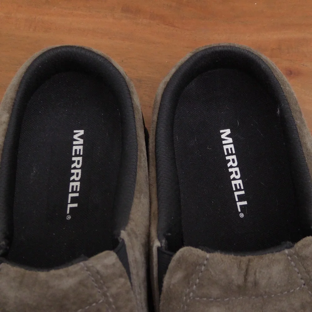 Merrell Mens Jungle Slide Moc Slip On Shoes Brown Suede 13